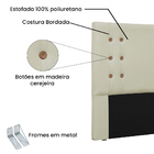 Cabeceira Estofada Cama Box Casal Monreale 140cm Corano Bege