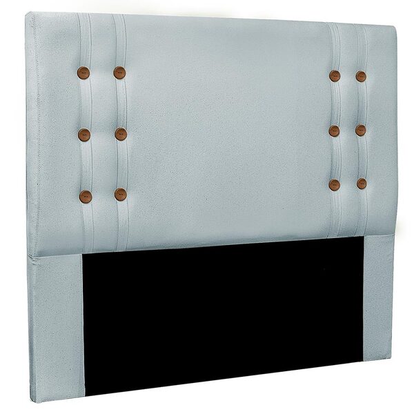 Cabeceira Estofada Cama Box Casal Monreale 140cm Linho Rústic