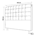 Cabeceira Estofada Cama Box Casal Queen Louise 160cm Corano M