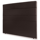 Cabeceira Estofada Cama Box Casal Queen Mia 160cm Suede Marro