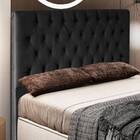 Cabeceira Estofada Cama Box Casal Queen Size Diamond 160cm Co