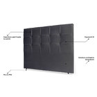 Cabeceira Estofada Cama Box Casal Queen Size Fiorella 160cm S