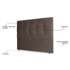 Cabeceira Estofada Cama Box Casal Queen Size Fiorella 160cm S