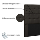 Cabeceira Estofada Cama Box Casal Queen Size Verona 160cm Cor
