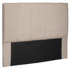Cabeceira Estofada Cama Box Casal Ravenna 140cm Suede Bege -