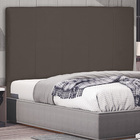 Cabeceira Estofada Cama Box Casal Ravenna 140cm Suede Caramel