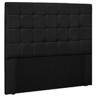 Cabeceira Estofada Cama Box Casal Verona 140cm Corano Preto -