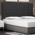 Cabeceira Estofada Cama Box Casal Verona 140cm Suede Preto -