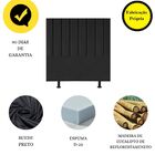 Cabeceira Estofada Cama Box King 195 Cm Alice Suede Preto