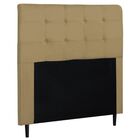 Cabeceira Estofada Cama Box King 195 Cm Ariadne Suede Bege