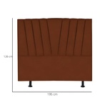 Cabeceira Estofada Cama Box King 195 Cm Ariel Veludo Terracota