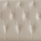 Cabeceira Estofada Cama Box King 195 Cm Bianca Linho Bege Cla