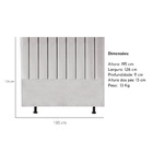 Cabeceira Estofada Cama Box King 195 Cm Catarina Veludo E Fra
