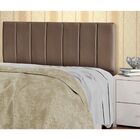 Cabeceira Estofada Cama Box King 195 Cm Greta Veludo Marrom