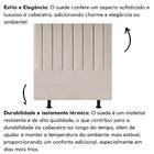 Cabeceira Estofada Cama Box King 195 Cm Laura Suede Bege