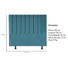 Cabeceira Estofada Cama Box King 195 Cm Lívia Suede E Frame A