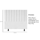 Cabeceira Estofada Cama Box King 195 Cm Lívia Suede E Frame B