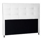 Cabeceira Estofada Cama Box King 195 Cm Miami Corino Branco