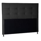 Cabeceira Estofada Cama Box King 195 Cm Miami Corino Preto
