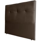 Cabeceira Estofada Cama Box King 195 Cm Nina Veludo Marrom