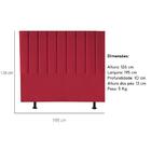 Cabeceira Estofada Cama Box King 195 Cm Sophia Carla Suede Ve