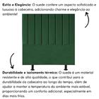 Cabeceira Estofada Cama Box King 195 Cm Sophia Carla Suede Ve
