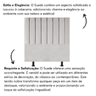 Cabeceira Estofada Cama Box King 195 Cm Taís Suede Cinza Claro