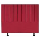 Cabeceira Estofada Cama Box King 195 Cm Taís Suede Vermelho