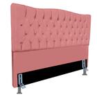 Cabeceira Estofada Cama Box King Size 1,95 Luna Turquesa