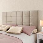 Cabeceira Estofada Cama Box Queen 1,60 Areia Kit 2 Mesinhas N