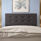 Cabeceira Estofada Cama Box Queen 160 Cm Atenas Suede Marrom