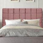 Cabeceira Estofada Cama Box Queen 160 Cm Clara Suede Rosê