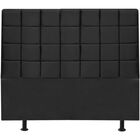 Cabeceira Estofada Cama Box Queen 160 Cm Clara Veludo Preto