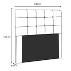 Cabeceira Estofada Cama Box Queen 160 Cm Helena Suede Cinza