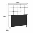 Cabeceira Estofada Cama Box Queen 160 Cm Irlanda Suede Suede