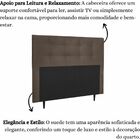 Cabeceira Estofada Cama Box Queen 160 Cm Lorena Suede Suede M