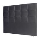Cabeceira Estofada Cama Box Queen 160 Cm Luisa Corino Preto