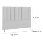 Cabeceira Estofada Cama Box Queen 160 Cm Preto