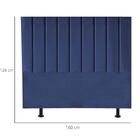 Cabeceira Estofada Cama Box Queen 160 Cm Sophia Carla Suede A