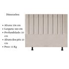 Cabeceira Estofada Cama Box Queen 160 Cm Sophia Carla Suede B