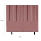 Cabeceira Estofada Cama Box Queen 160 Cm Sophia Carla Suede R