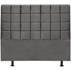 Cabeceira Estofada Cama Box Queen 160cm Mariana Corino Cinza