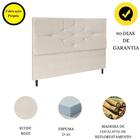 Cabeceira Estofada Cama Box Queen 160cm Virgínia Suede Bege