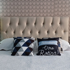 Cabeceira Estofada Cama Box Queen Luna Suede Bege 160 X 60 Rbl