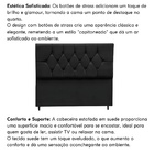 Cabeceira Estofada Cama Box Solteirão 100 Cm Suede Ayla Preto
