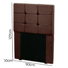 Cabeceira Estofada Cama Box Solteiro 0.90 Julia Suede Star Co