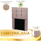 Cabeceira Estofada Cama Box Solteiro 0.90 Julia Veludo Star C