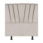 Cabeceira Estofada Cama Box Solteiro 100 Cm Ariel Corino Bege