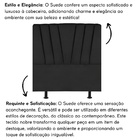 Cabeceira Estofada Cama Box Solteiro 100 Cm Ariel Suede Preto