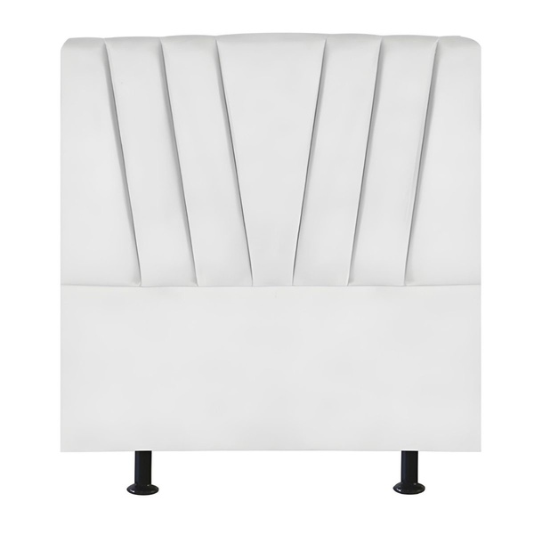 Cabeceira Estofada Cama Box Solteiro 100 Cm Louise Suede Bran